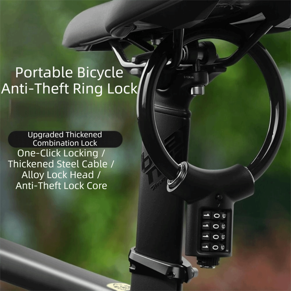 Cable Lock Flexible - Гибкий 4-значный кодовый замок для велосипеда,