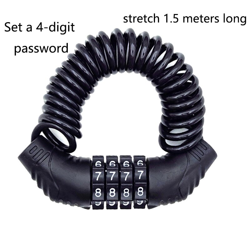 Cable Lock Flexible - Портативный 4-значный кодовый замок с гибким