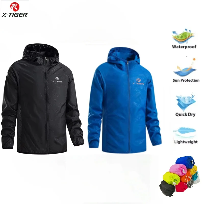 Cycling Rain Jacket Commute - X-TIGER кожаная походная куртка для мужчин