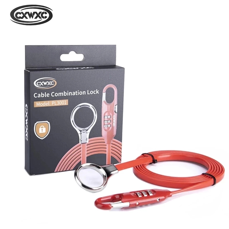 Велосипедный портативный замок – обзор и цена Cable Lock Flexible