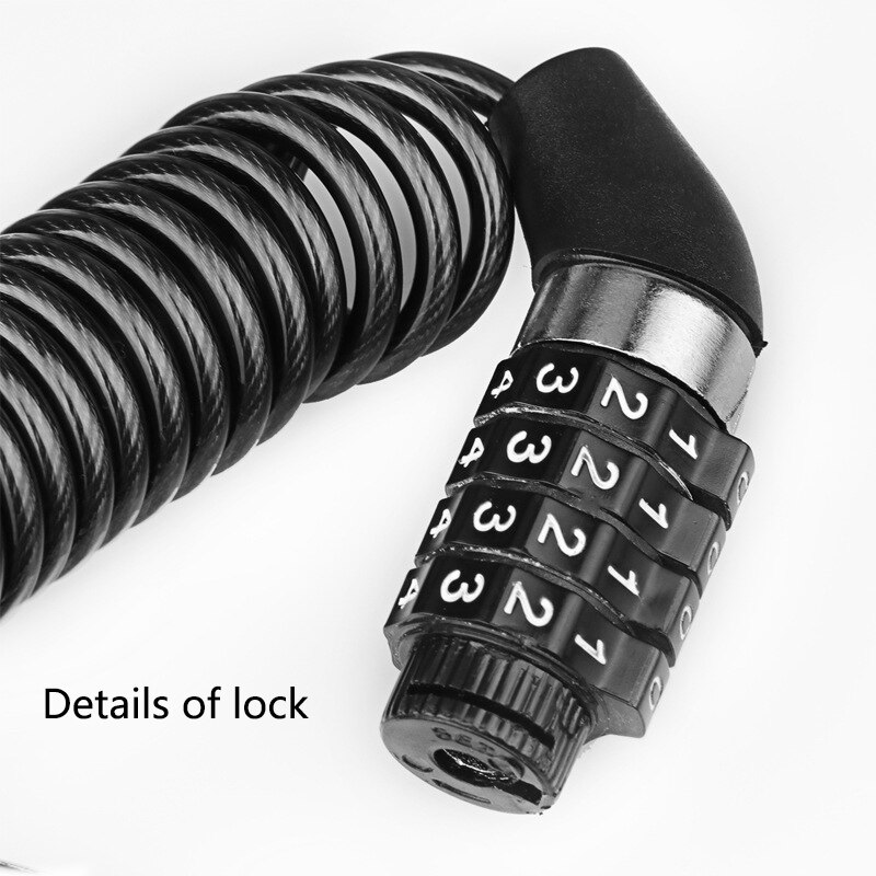 Портативный 4-значный кодовый  – обзор и цена Cable Lock Flexible
