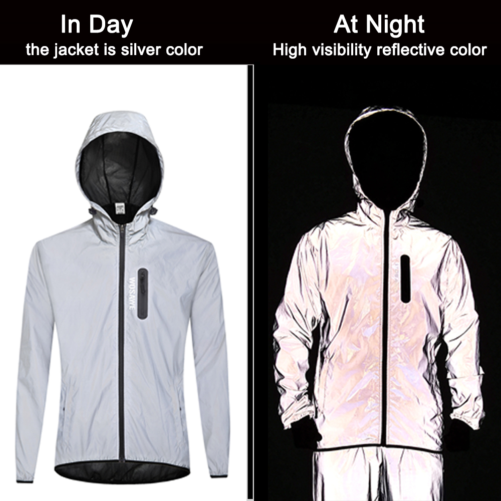 WOSAWE Мужская полностью свето – обзор и цена Cycling Rain Jacket Commute