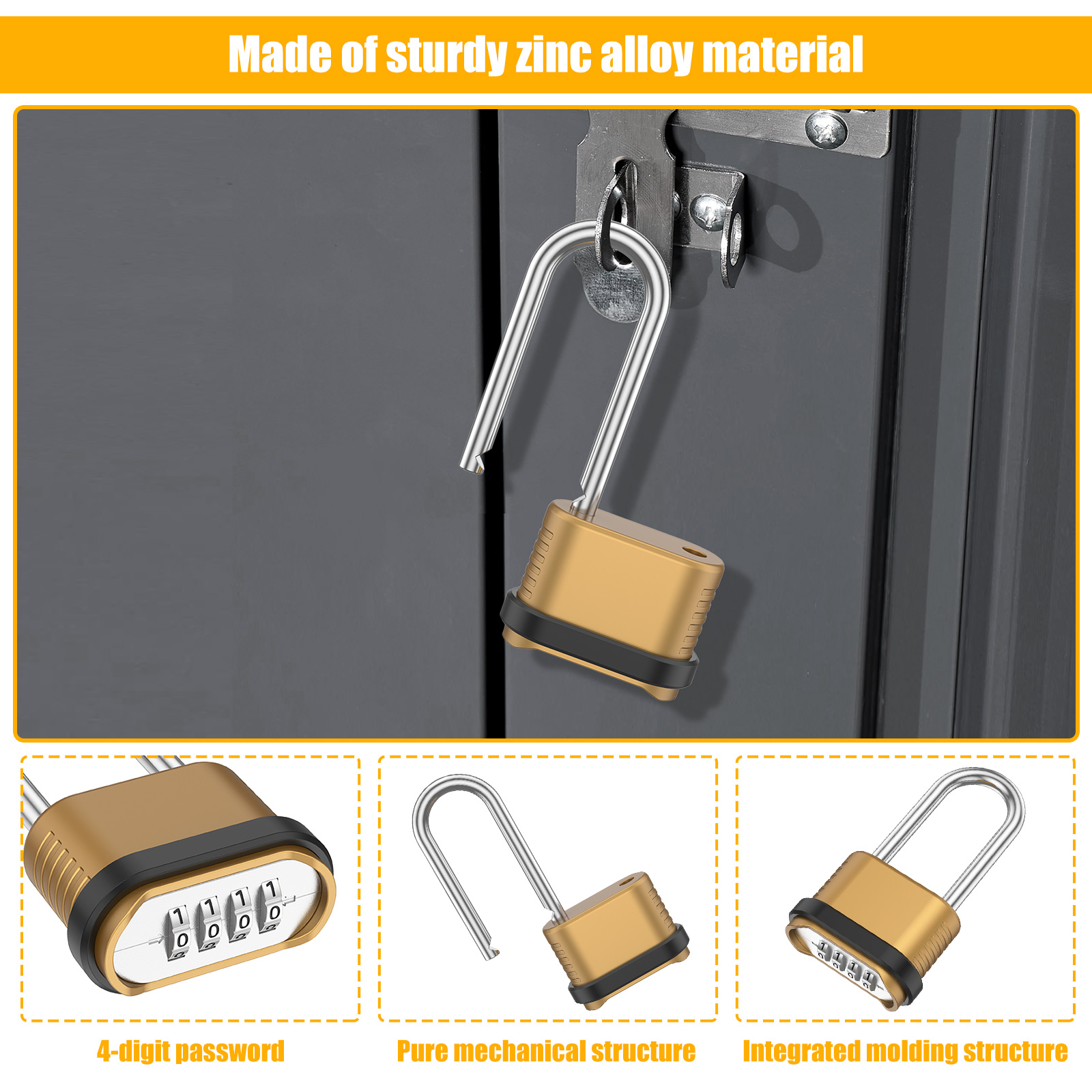 Комбинированный замок с 4-знач – обзор и цена U Lock Heavy Duty