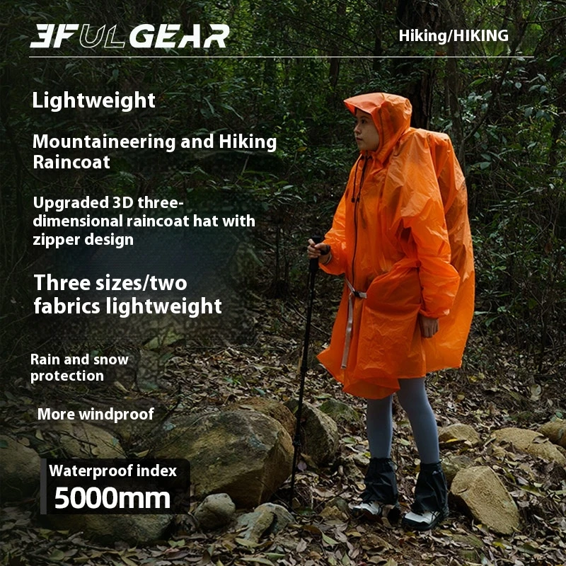 3F UL GEAR Плащ на молнии 15D  – обзор и цена Cycling Rain Jacket Commute