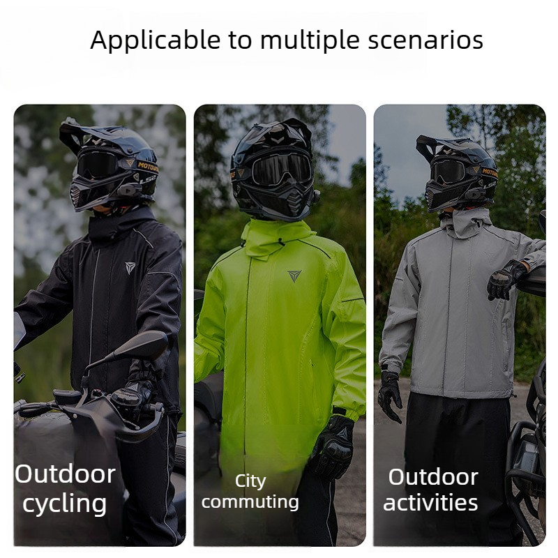Мотоциклетный дождевой костюм: – обзор и цена Cycling Rain Jacket Commute