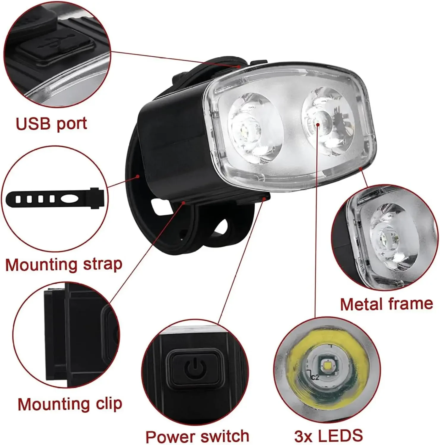 Передний и задний фонарь для в – обзор и цена Bike Light Front Rear