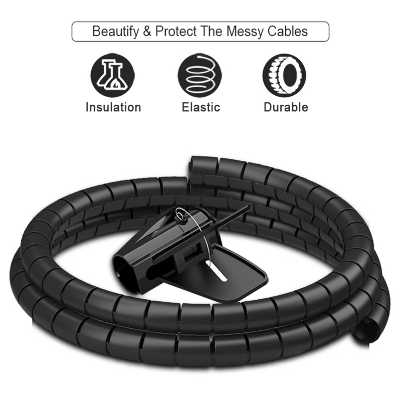 Гибкий спиральный органайзер д – обзор и цена Cable Lock Flexible
