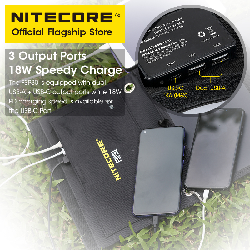 NITECORE FSP30 30 Вт Портативн – обзор и цена Usb Charger Dynamo
