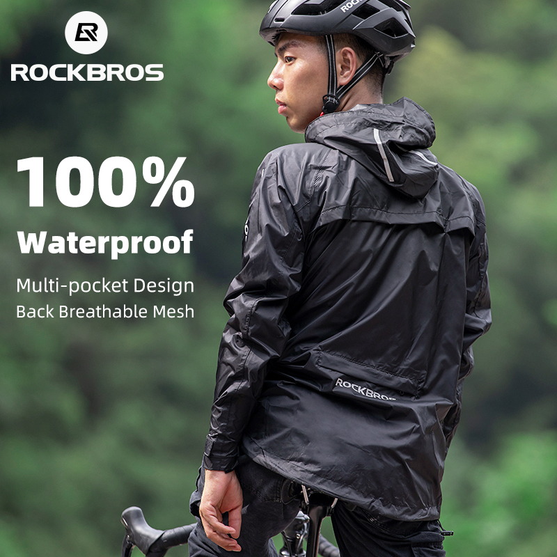 ROCKBROS водонепроницаемый вел – обзор и цена Cycling Rain Jacket Commute